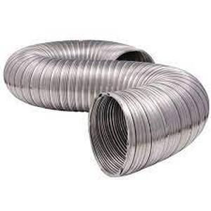 lot 27 image: Set of 2 Everbilt 4 in. Draft Blocker & 4 in. x 8 ft. Heavy-Duty Semi-Rigid Aluminum Duct
