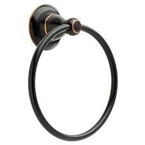 lot 101 image: Delta Porter Wall Mounted Towel Ring in Oil Rubbed Bronze
