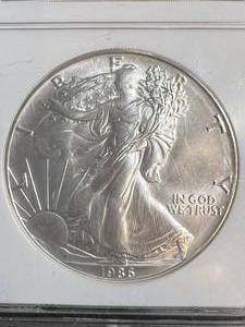 1986 AMERICAN SILVER EAGLE NGC MS69