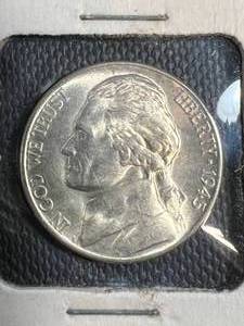 1945-D US JEFFERSON NICKEL BU