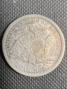 1875 US SEATED LIBERTY QUARTER