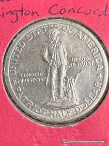 1925 US LEXINGTON CONCORD HALF DOLLAR UNC