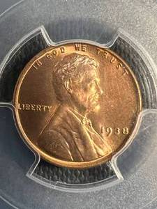 1938 US WHEAT CENT PCGS MS65RD