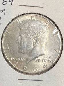 1964 US KENNEDY HALF DOLLAR BU