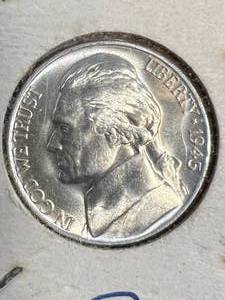 1945 US JEFFERSON NICKEL BU