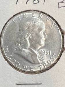 1951 US FRANKLIN HALF DOLLAR BU