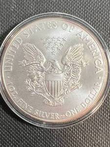 2014 AMERICAN SILVER EAGLE 1 TROY OZ .999 FINE SILVER IN AIRTITE