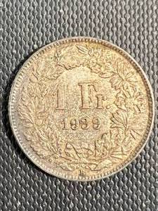 1939 SWISS SILVER 1 FRANC