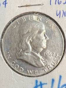 1962-D US FRANKLIN HALF DOLLAR UNC