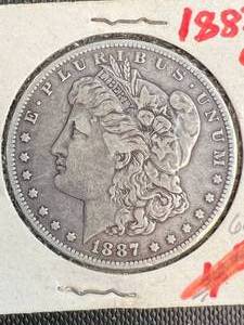 1887-O US MORGAN SILVER DOLLAR