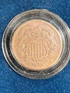 1864 US 2 CENT PIECE