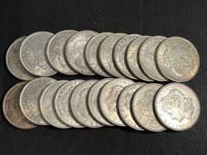 ROLL OF 20 US UNC MORGAN SILVER DOLLARS ALL 1921