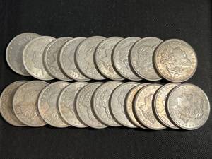 ROLL OF 20 US UNC MORGAN SILVER DOLLARS ALL 1921