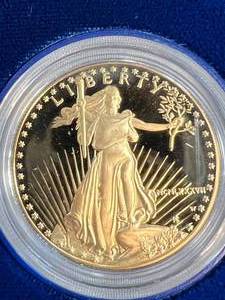 1986 PROOF US $50 GOLD EAGLE 1 TROY OZ .999 PURE GOLD