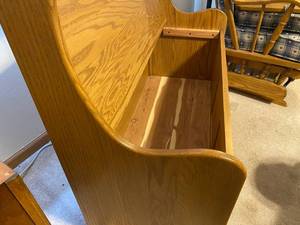 Cedar Lined Oak Bench
