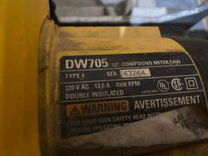 Dewalt Compound Saw