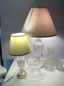 Glass Lamps and Dishes