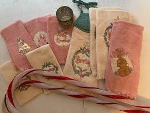 Christmas Towels and Light up Candycanes