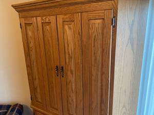 Oak Corner Cabinet