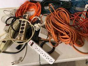 Large Lot of Electrical Cords