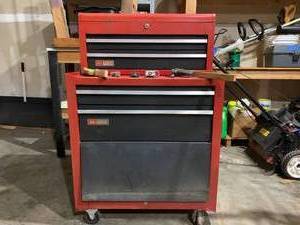 Sears Craftsman 2 part Tool Box on Casters