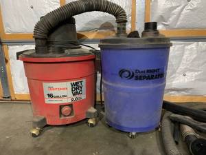 Craftsman WetDry Vac with DustRight Separator, Hoses, Attachments