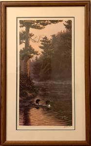 Framed Raedeke Loon Prints and Kelley Loon Print
