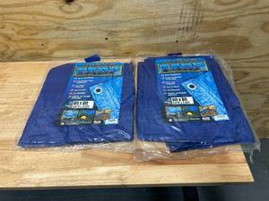 lot 33 image: Lot of 2- All-Purpose 6ft x 8ft Tarps