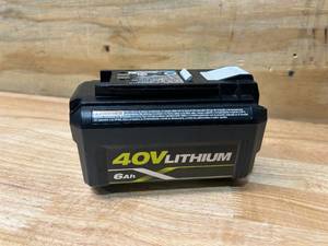 lot 21 image: RYOBI 40v 6Ah Battery