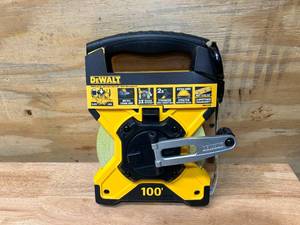 lot 22 image: DEWALT 100 ft. Fiberglass Long Tape Measure
