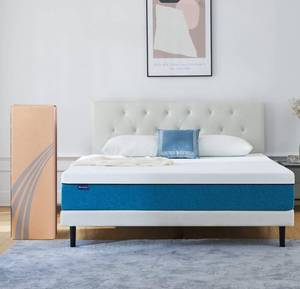 lot 8 image: IYEE NATURE Queen Mattress, 10 inch Queen Gel Memory Foam Mattress in a Box, with CertiPUR-US Beds Mattresses Medium Firm Queen Foam Mattress for Sleep Mattress Queen Size 60  80  10 inch