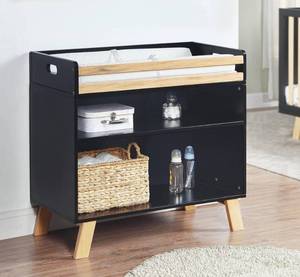 lot 111 image: Suite Bebe Livia Changing Table in Black & Natural