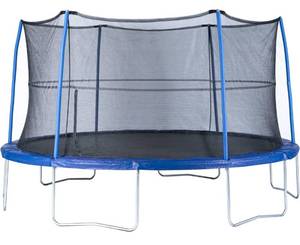 lot 7 image: JUMPKING 14ft Round Trampoline with Safety Enclosure System Recreational Use, Galvanized Rust Resistant Coating ASTM Approval Outdoor Trampoline for Kids