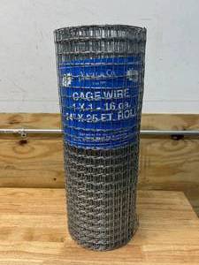 lot 96 image: MAZEL & CO. 1 x 1 16ga. Cage Wire - 24 x 25