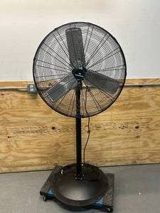 lot 115 image: Tornado 30 Inch High Velocity Oscillating Metal Pedestal Fan Commercial