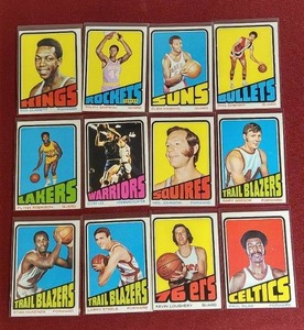 lot 5 image: (12) 1972-73 Basketball Cards