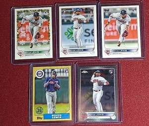 lot 30 image: (5) Royce Lewis Rookie Cards - All Different