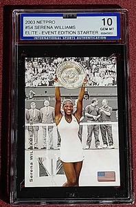 lot 34 image: 2003 NetPro Serena Williams Rookie Card - ISA 10