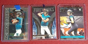lot 40 image: (3) Trevor Lawrence Rookie Cards