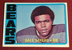 lot 41 image: 1972 Gale Sayers Card