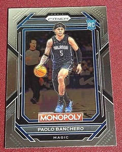 lot 43 image: 2022-23 Prizm Monopoly Paolo Banchero Rookie Card