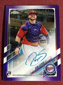 lot 45 image: 2021 Topps Chrome Purple Ryan Jeffers Autograph Rookie Card - #d250
