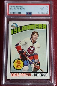 lot 50 image: 1976 Topps Denis Potvin - PSA 4