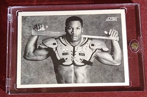 lot 77 image: 1990 Score Bo Jackson Bo Knows Card