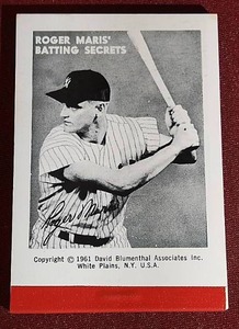 lot 80 image: 1961 Roger Maris Flipbook - Rare