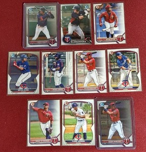 lot 152 image: (10) Bowman Minnesota Twins Prospect Cards