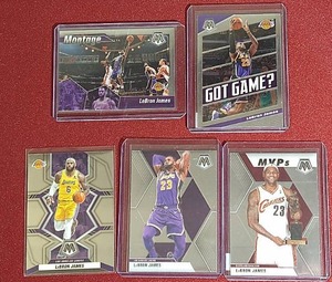 lot 159 image: (5) LeBron James Cards