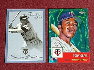lot 161 image: (2) Numbered Minnesota Twins Legends Cards