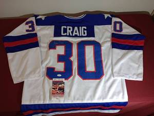 lot 171 image: Autographed Jim Craig USA Jersey - WCOA
