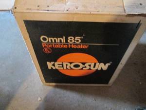 lot 114 image: Kero-Sun Onni-85 portable heater on original box